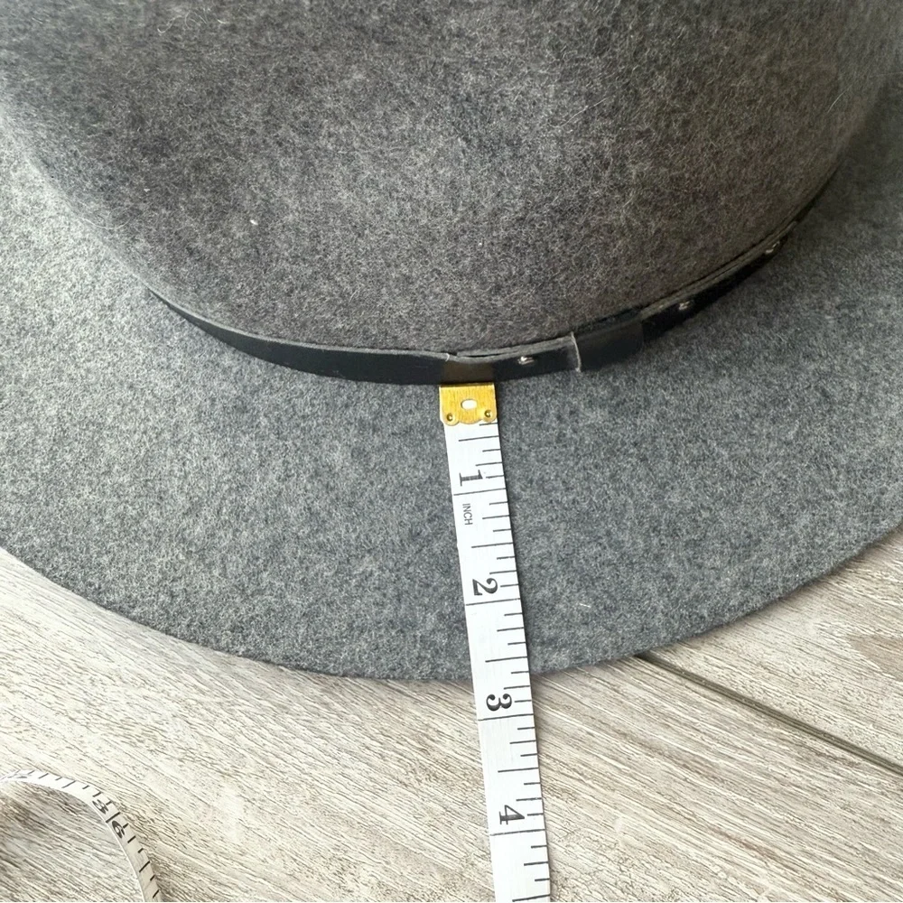 Kate Mee Pure Wool Grey Fedora Hat